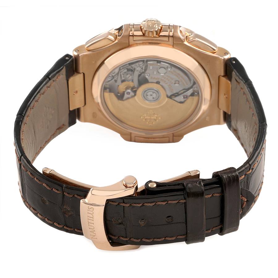 Patek Philippe Nautilus Chronograph Rose Gold Mens Watch