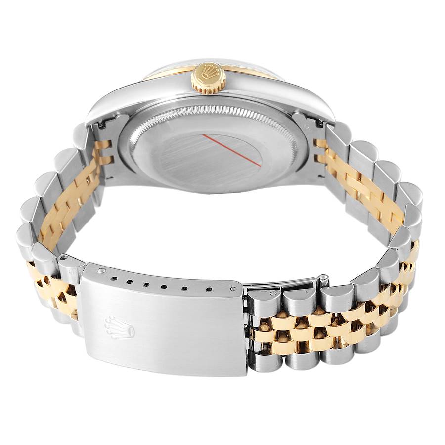 Rolex Datejust 36 White Roman Dial Steel Yellow Gold Mens Watch