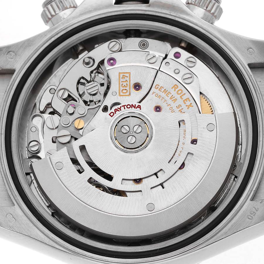Rolex Daytona White Gold Silver Racing Dial Mens Watch
