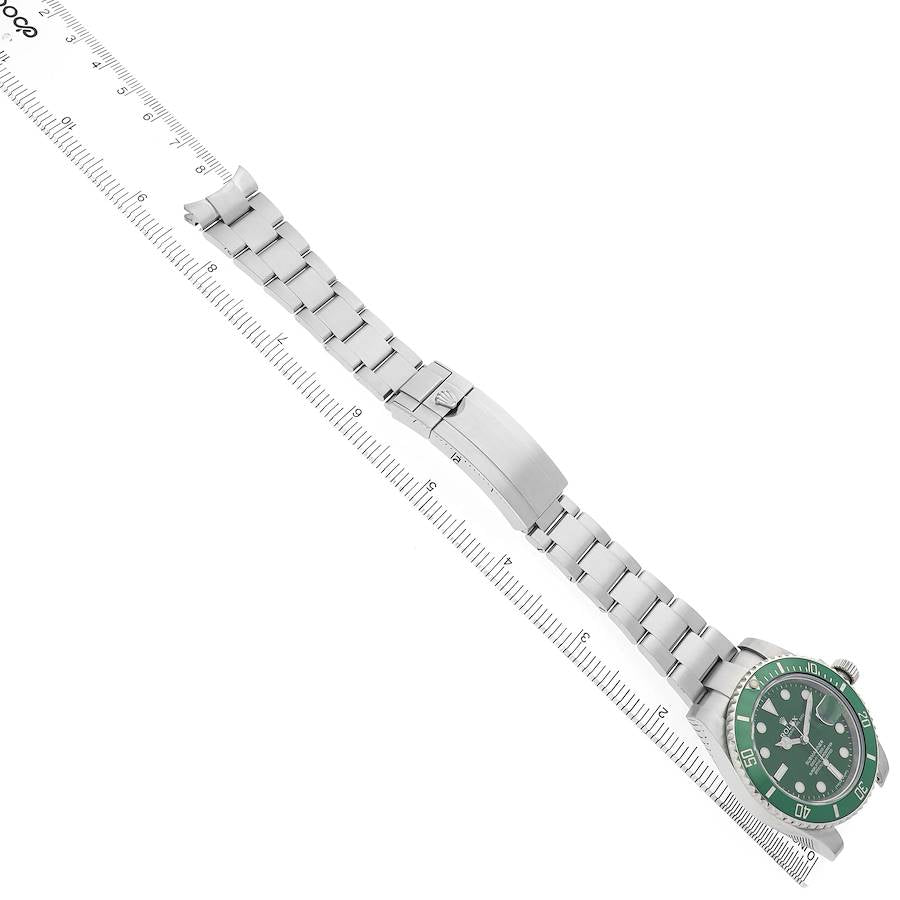 Rolex Submariner Steel Hulk Green Dial Bezel Mens Watch
