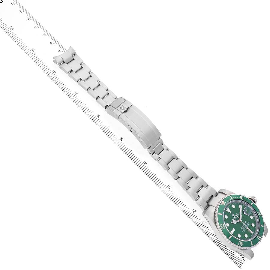 Rolex Submariner Steel Hulk Green Dial Bezel Watch
