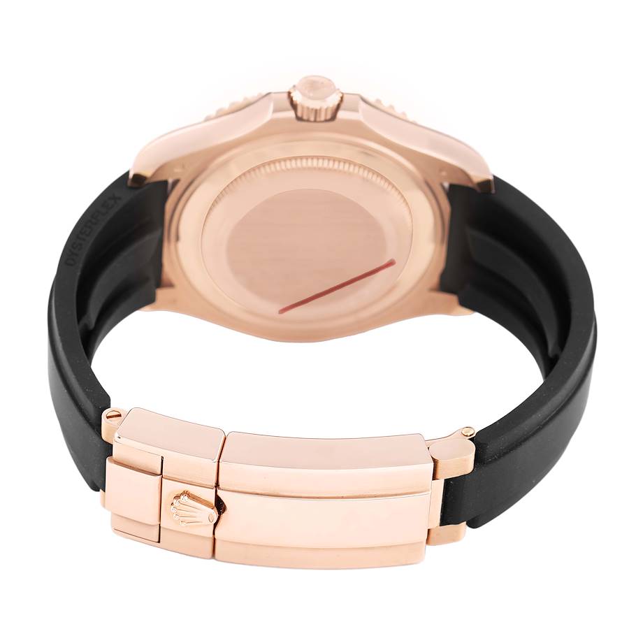Rolex Yachtmaster 37 Rose Gold Oysterflex Watch