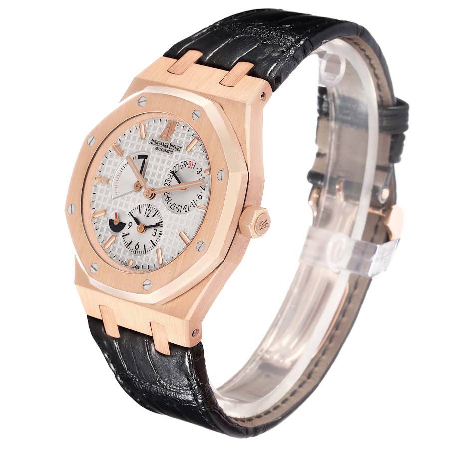 Audemars Piguet Royal Oak Dual Time Rose Gold Mens Watch