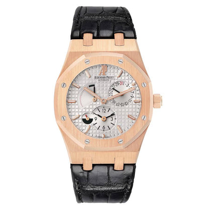 Audemars Piguet Royal Oak Dual Time Rose Gold Mens Watch