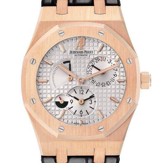 Audemars Piguet Royal Oak Dual Time Rose Gold Mens Watch