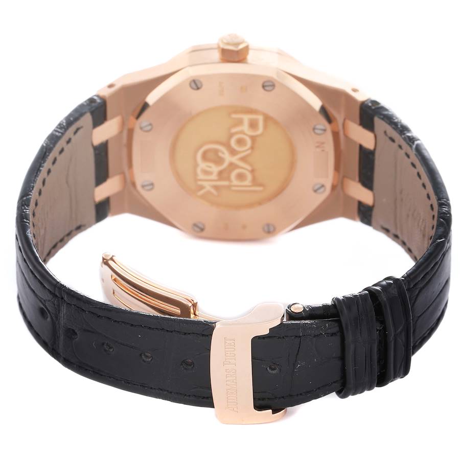 Audemars Piguet Royal Oak Dual Time Rose Gold Mens Watch