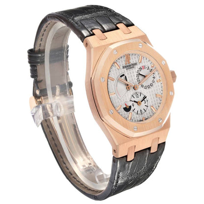 Audemars Piguet Royal Oak Dual Time Rose Gold Mens Watch