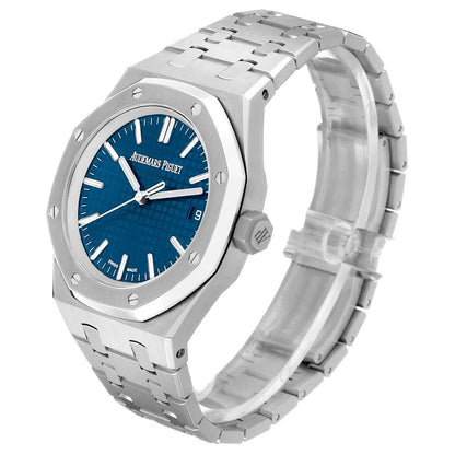 Audemars Piguet Royal Oak Steel Blue Dial Mens Watch