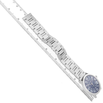 Cartier Ronde Solo XL Steel Blue Dial Mens Watch