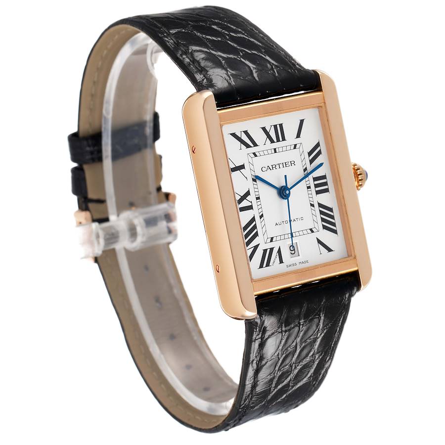 Cartier Tank Solo XL Rose Gold Mens Watch
