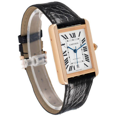 Cartier Tank Solo XL Rose Gold Mens Watch
