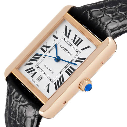 Cartier Tank Solo XL Rose Gold Mens Watch