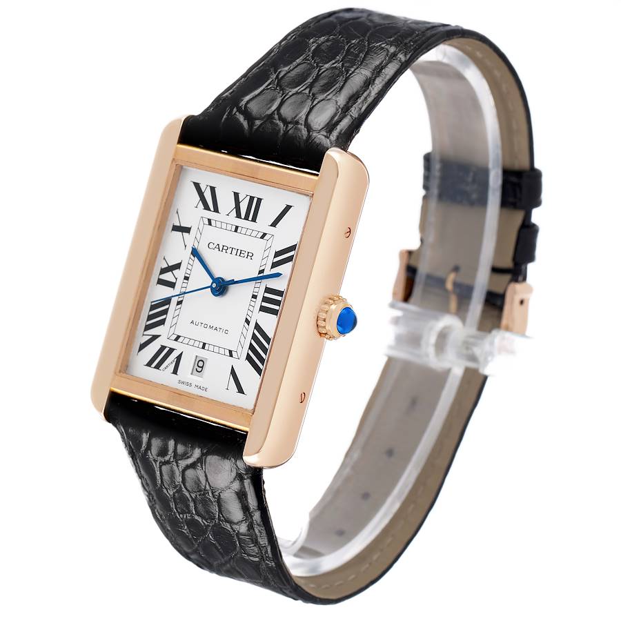 Cartier Tank Solo XL Rose Gold Mens Watch
