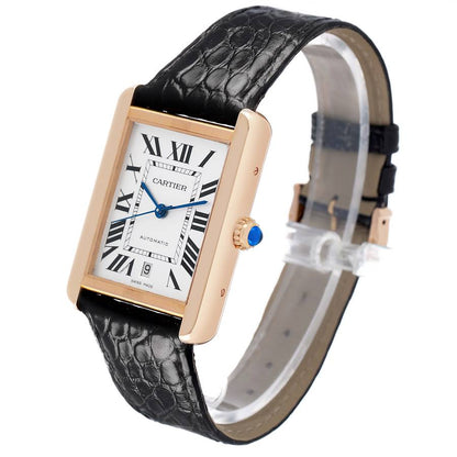 Cartier Tank Solo XL Rose Gold Mens Watch