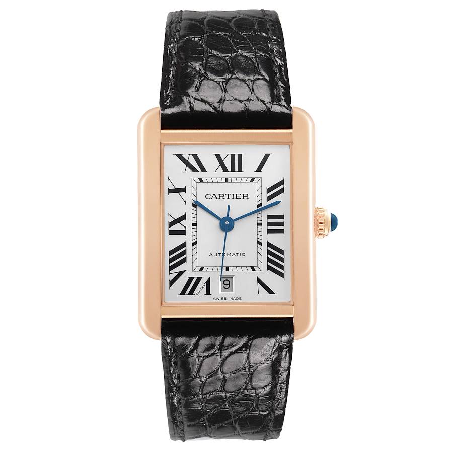 Cartier Tank Solo XL Rose Gold Mens Watch