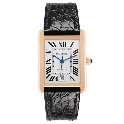 Cartier Tank Solo XL Rose Gold Mens Watch