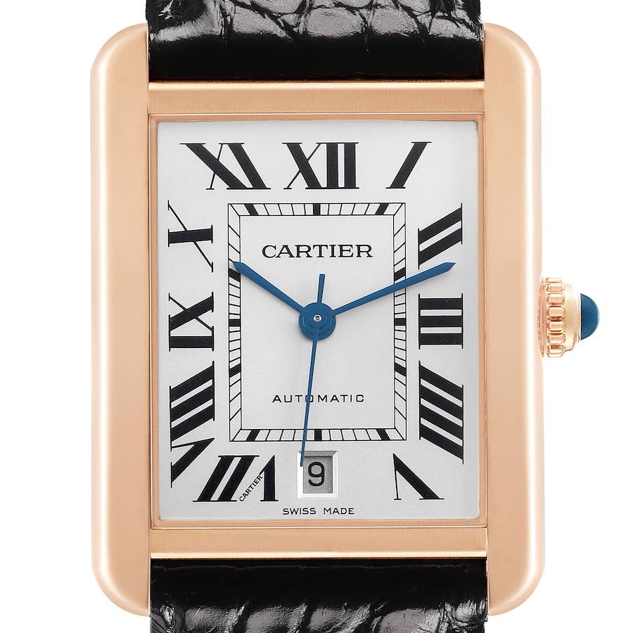 Cartier Tank Solo XL Rose Gold Mens Watch