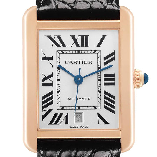 Cartier Tank Solo XL Rose Gold Mens Watch