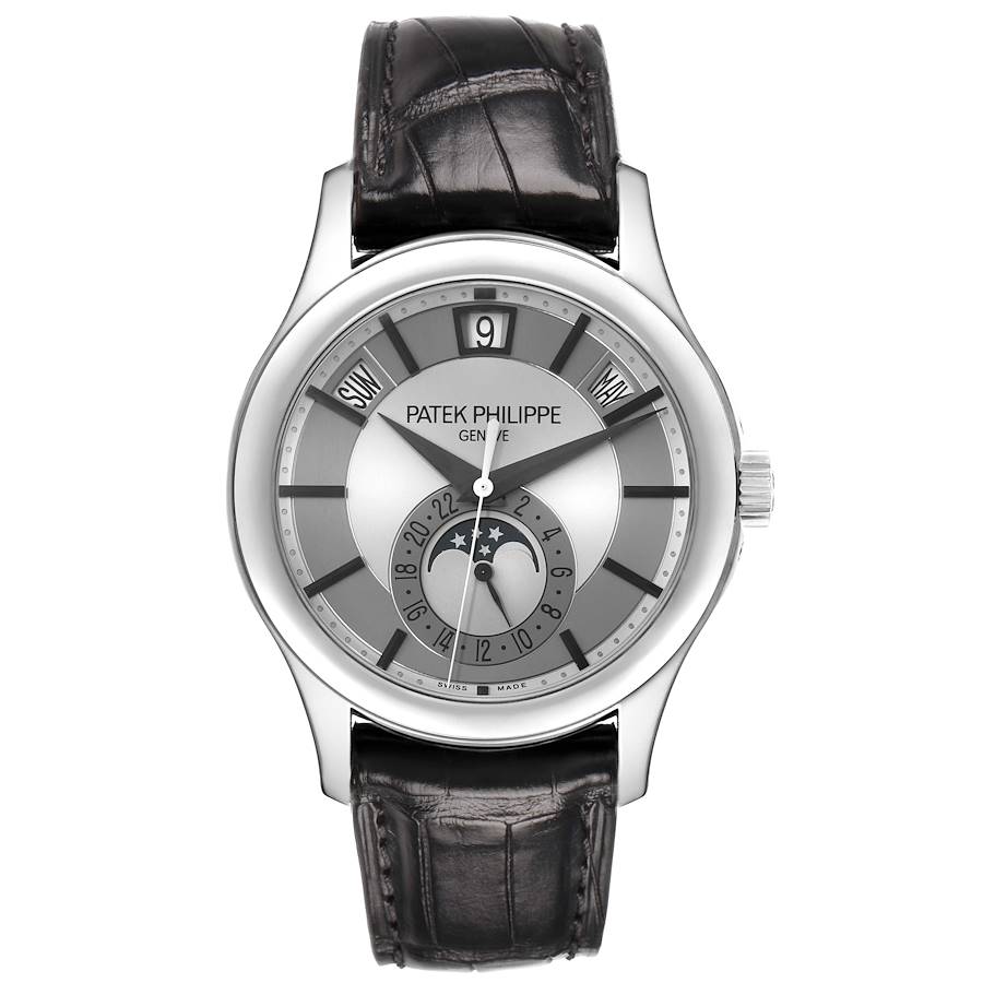 Patek Philippe Complications Annual Calendar White Gold Mens Watch