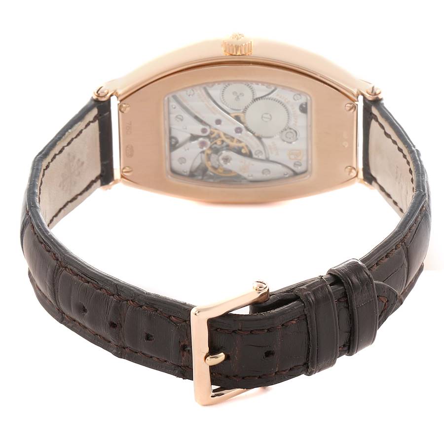 Patek Philippe Gondolo Rose Gold Silver Dial Mens Watch