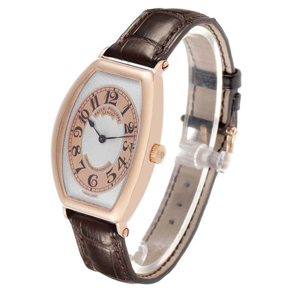 Patek Philippe Gondolo Rose Gold Silver Dial Mens Watch