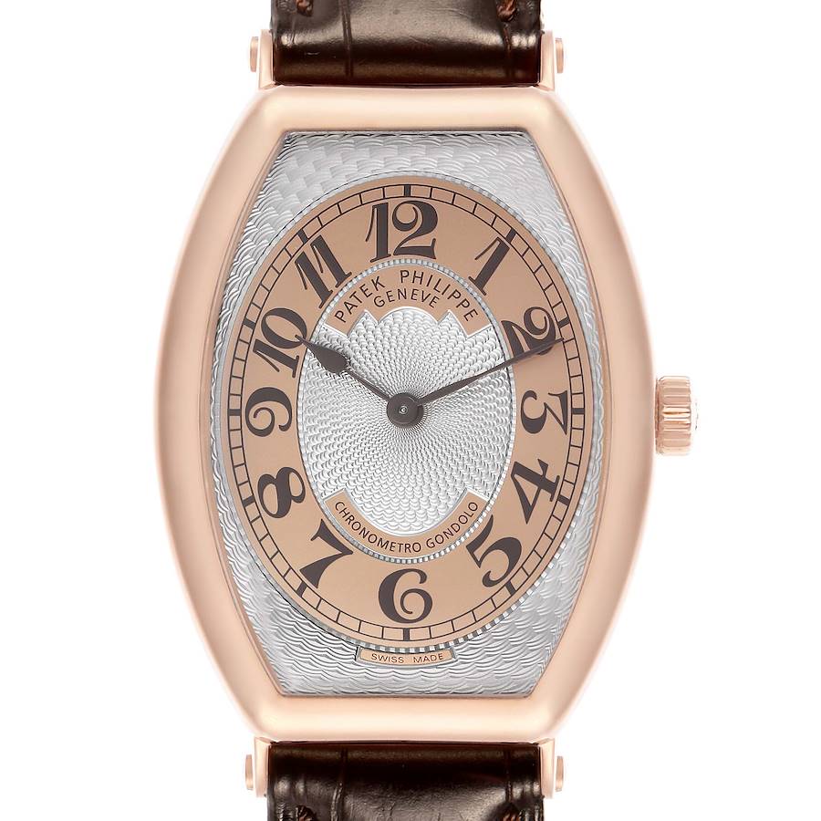 Patek Philippe Gondolo Rose Gold Silver Dial Mens Watch