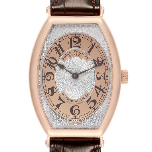 Patek Philippe Gondolo Rose Gold Silver Dial Mens Watch