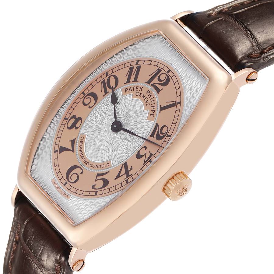 Patek Philippe Gondolo Rose Gold Silver Dial Mens Watch