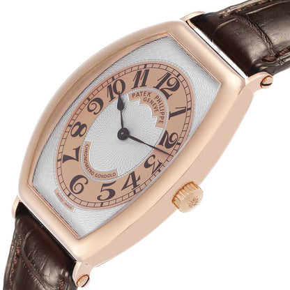 Patek Philippe Gondolo Rose Gold Silver Dial Mens Watch