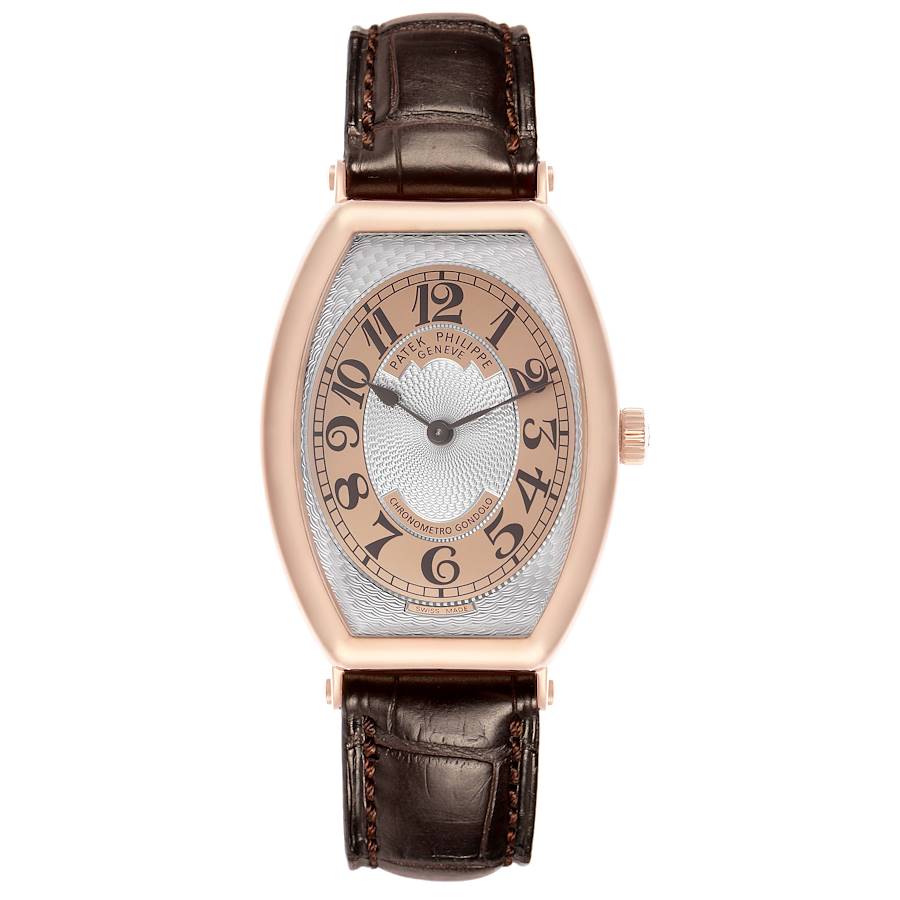 Patek Philippe Gondolo Rose Gold Silver Dial Mens Watch