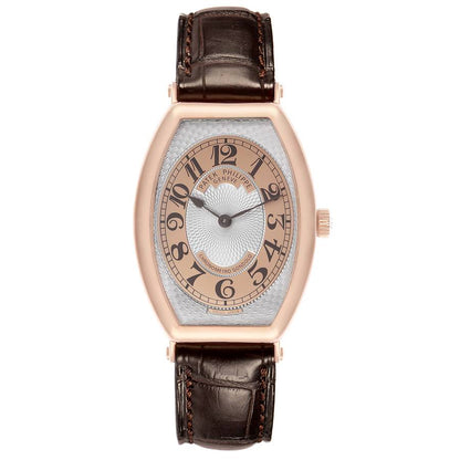 Patek Philippe Gondolo Rose Gold Silver Dial Mens Watch