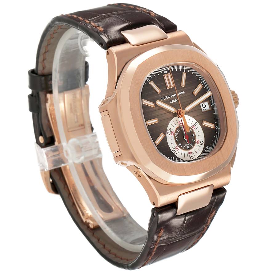 Patek Philippe Nautilus Chronograph Rose Gold Mens Watch