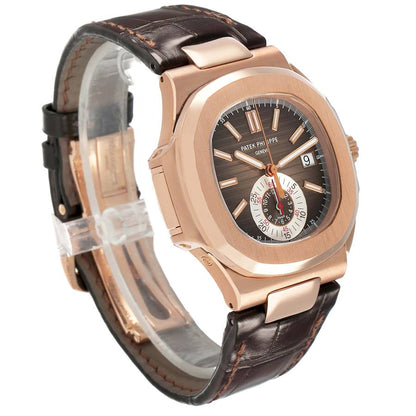 Patek Philippe Nautilus Chronograph Rose Gold Mens Watch