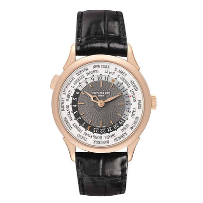 Patek Philippe World Time Complications Rose Gold Mens Watch