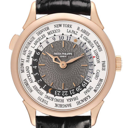 Patek Philippe World Time Complications Rose Gold Mens Watch