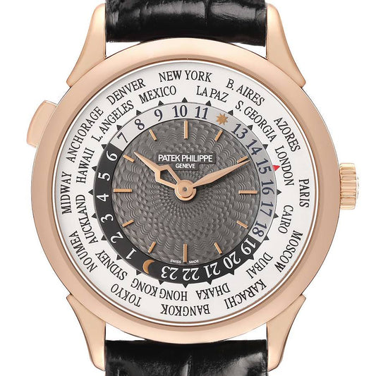 Patek Philippe World Time Complications Rose Gold Mens Watch