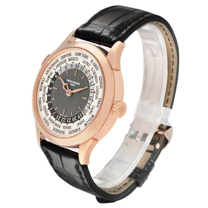Patek Philippe World Time Complications Rose Gold Mens Watch