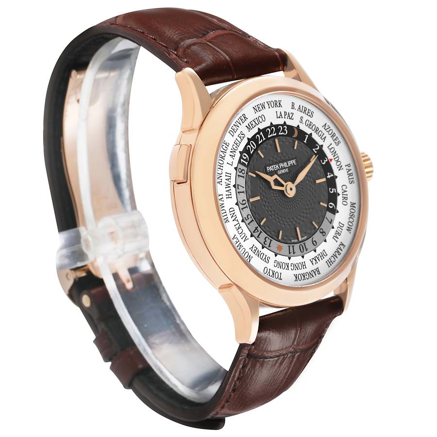 Patek Philippe World Time Complications Rose Gold Mens Watch