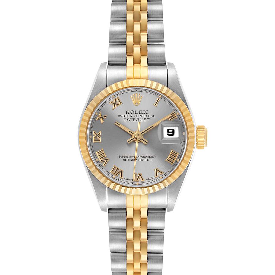 Rolex Datejust 26 Slate Roman Dial Steel Yellow Gold Ladies Watch