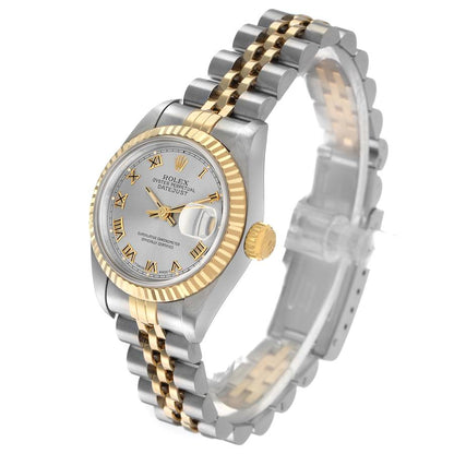 Rolex Datejust 26 Slate Roman Dial Steel Yellow Gold Ladies Watch