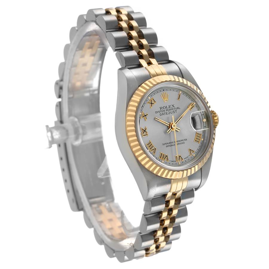 Rolex Datejust 26 Slate Roman Dial Steel Yellow Gold Ladies Watch