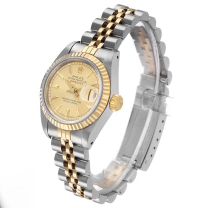 Rolex Datejust 26 Steel Yellow Gold Champagne Dial Ladies Watch