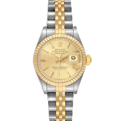 Rolex Datejust 26 Steel Yellow Gold Champagne Dial Ladies Watch