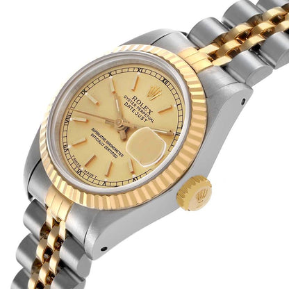 Rolex Datejust 26 Steel Yellow Gold Champagne Dial Ladies Watch