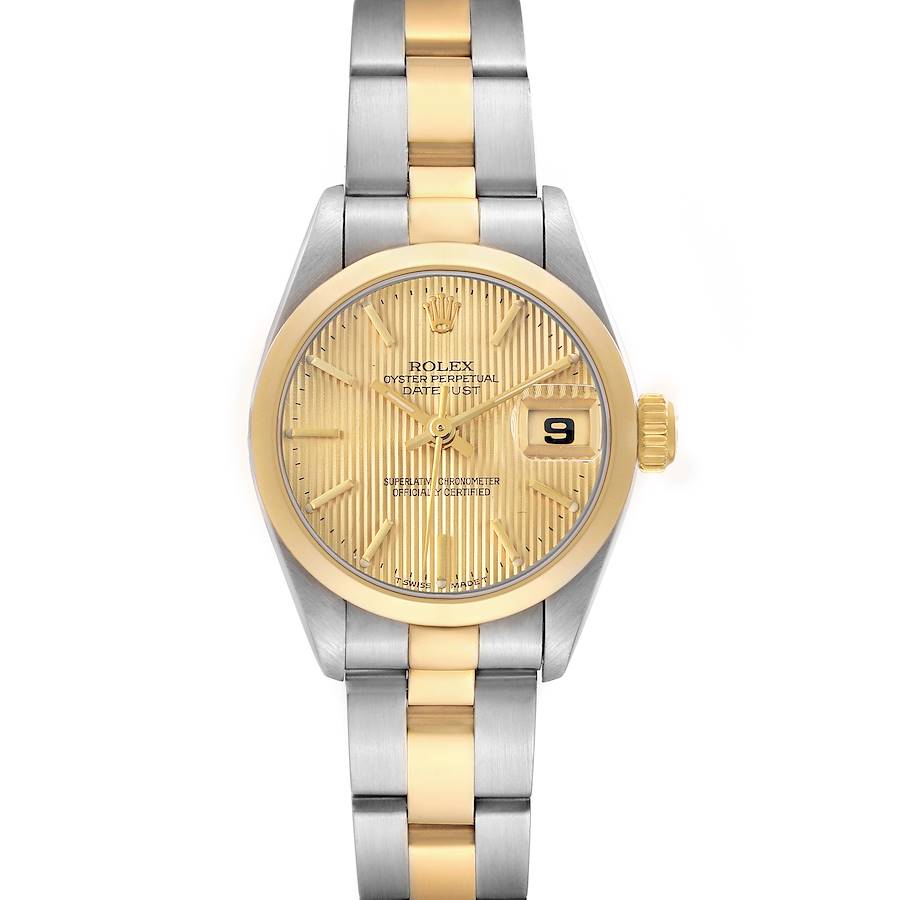 Rolex Datejust 26 Steel Yellow Gold Tapestry Dial Ladies Watch