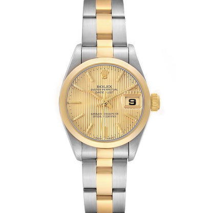 Rolex Datejust 26 Steel Yellow Gold Tapestry Dial Ladies Watch