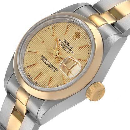 Rolex Datejust 26 Steel Yellow Gold Tapestry Dial Ladies Watch