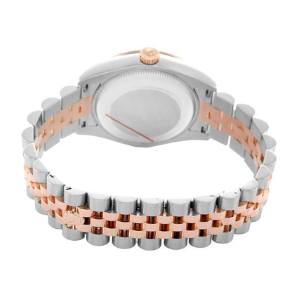 Rolex Datejust 31 Midsize Steel Rose Gold Diamond Ladies Watch