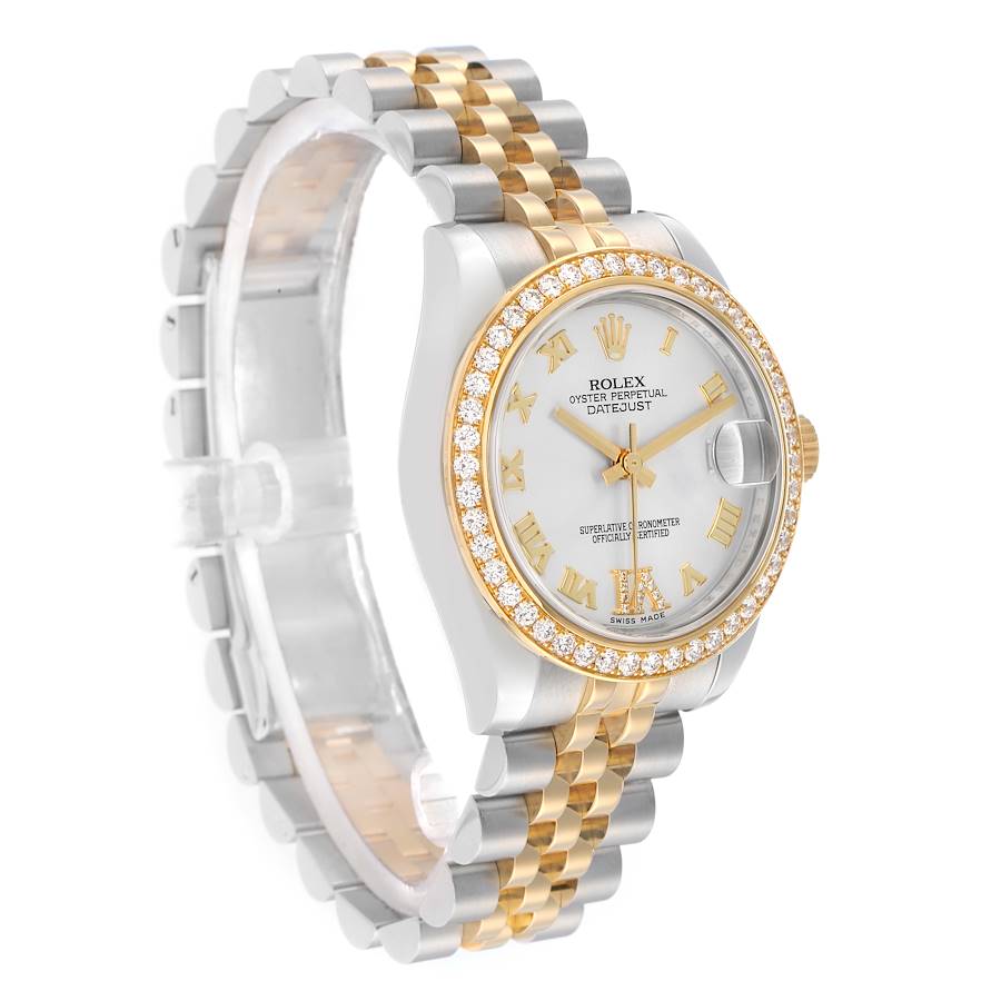 Rolex Datejust 31 Midsize Steel Yellow Gold Diamond Ladies Watch
