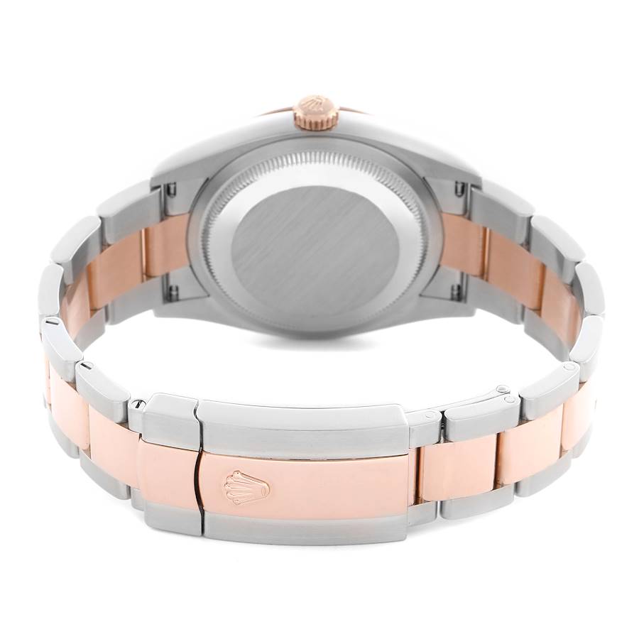 Rolex Datejust 36 Steel Rose Gold Diamond Mens Watch